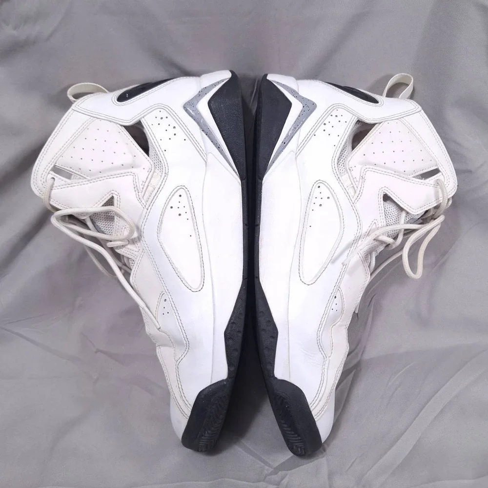 Nike Jordan True Flight Sz 13 High Top‎ Basketball Shoes White Cement Sneakers
